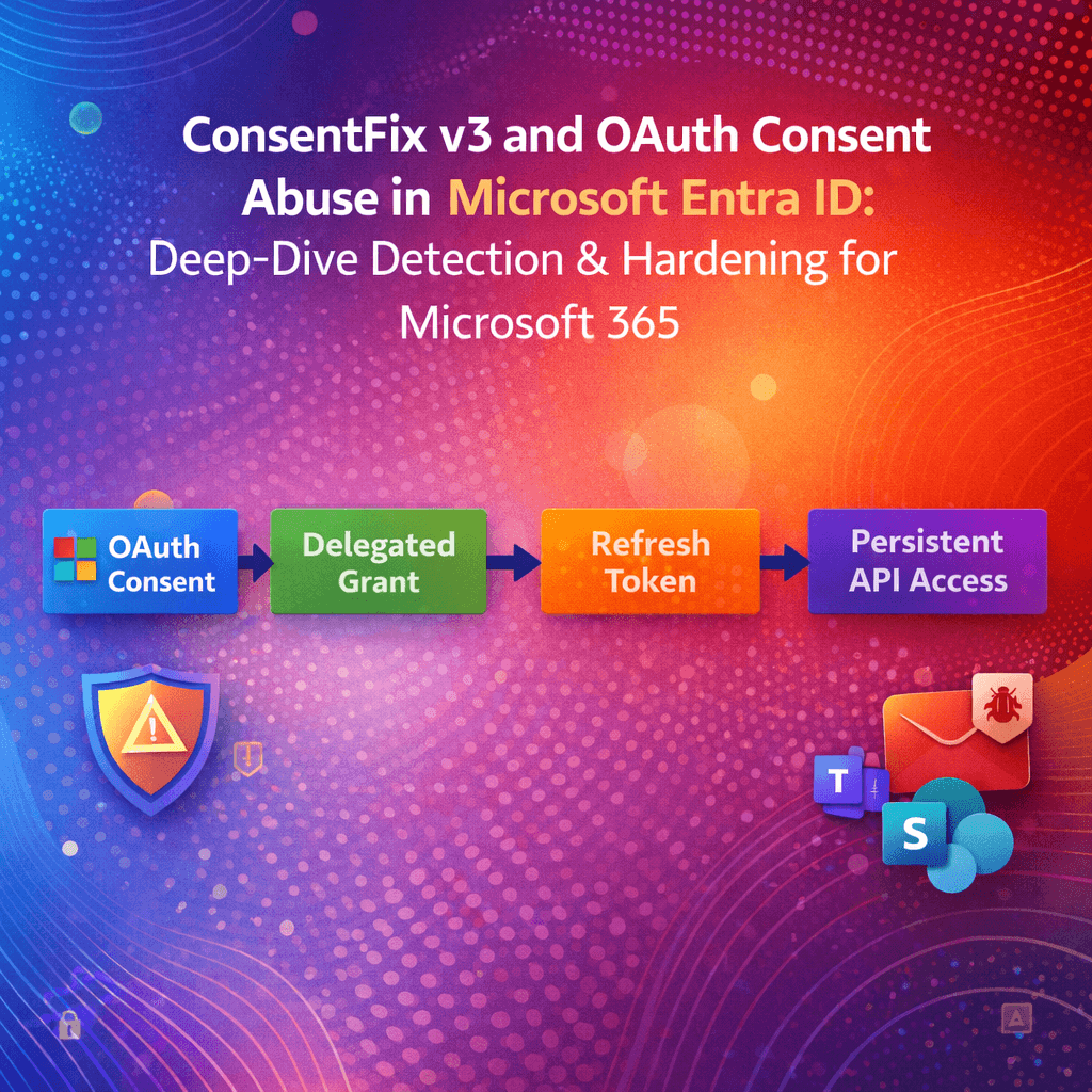 ConsentFix v3 and OAuth Consent Abuse in Microsoft Entra ID: Deep‑Dive Detection & Hardening for Microsoft 365